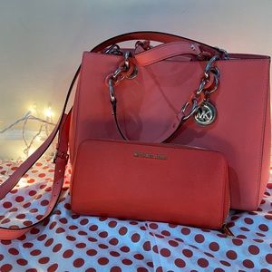 Michael Kors Purse and Matching Wallet